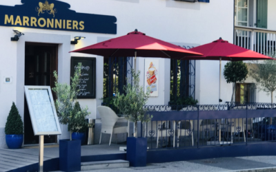 Café des Marronniers in Collonge-Bellerive, Wein des Monats
